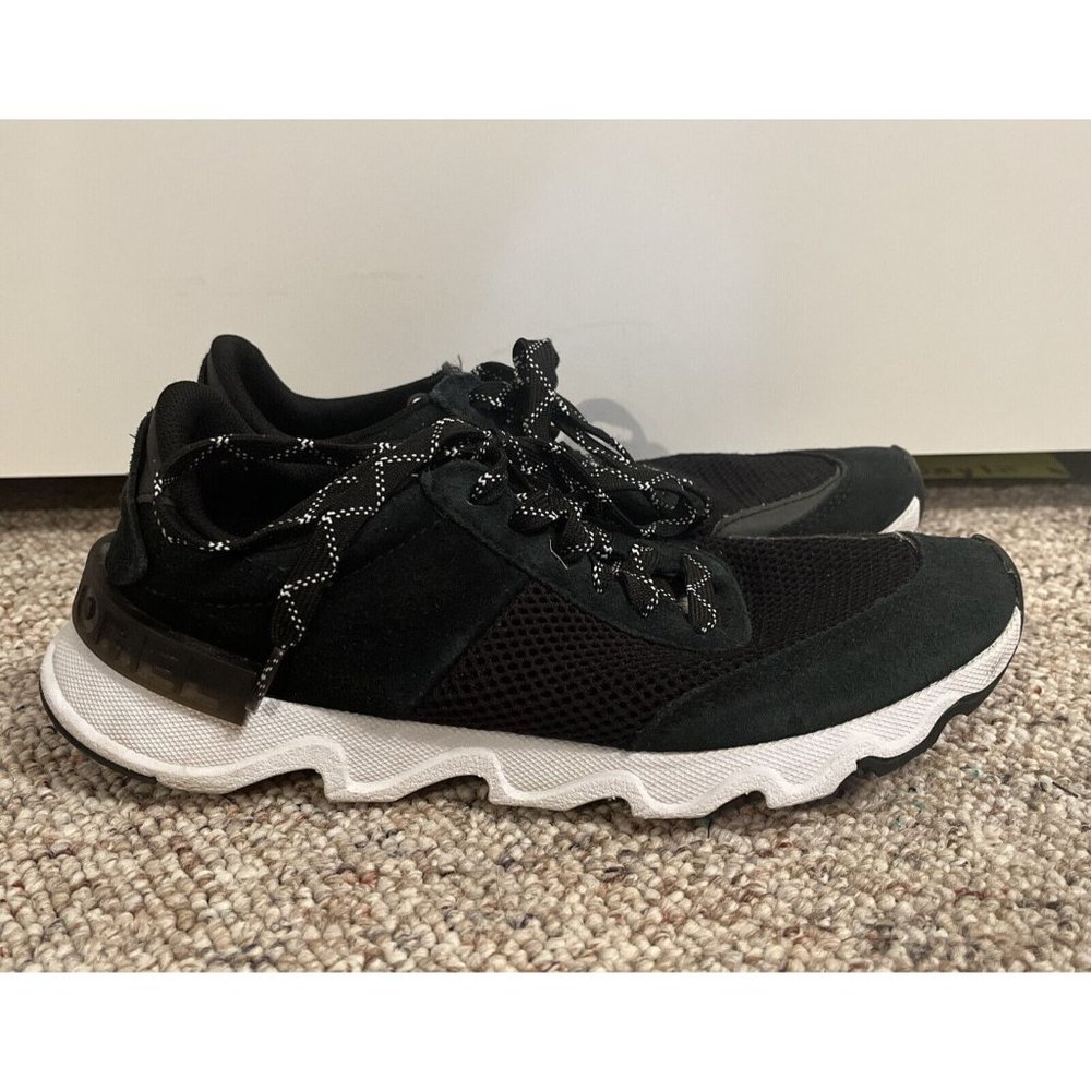 Sorel Womens Kinetic Lite NL3516-010 Lace Up Black Sneaker Shoes Size US 6.5